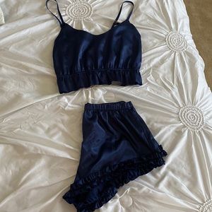 satin night set